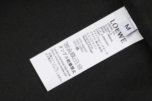 L Anagram Silicone & Towel Embroidered Hoodie Black Wash label