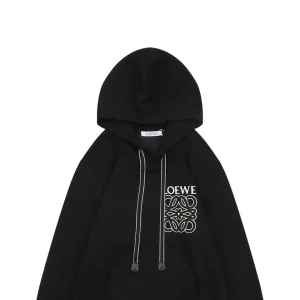 L Anagram Silicone & Towel Embroidered Hoodie