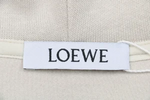 L Anagram Silicone & Towel Embroidered Hoodie Brand Label