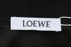 L Guinea Pig Puzzle Logo Embroidered Hoodie Black Brand label