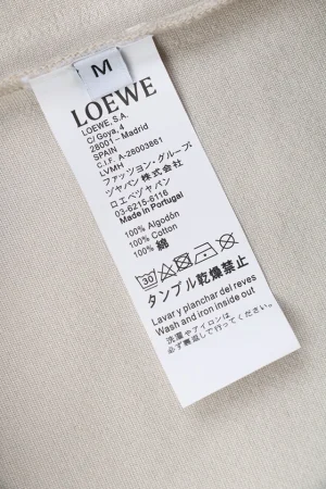 L Guinea Pig Puzzle Logo Embroidered Hoodie Beige Wash label