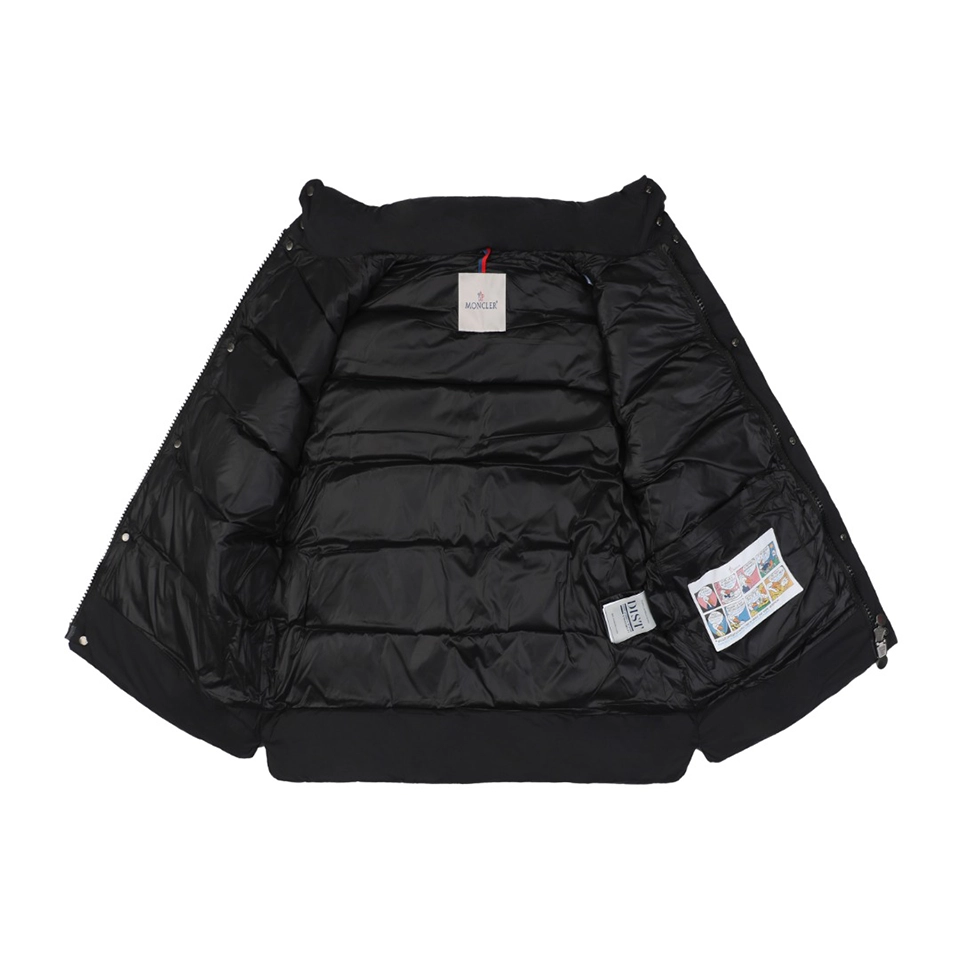 Moncler Matte Finish MK Logo Down Vest Lining