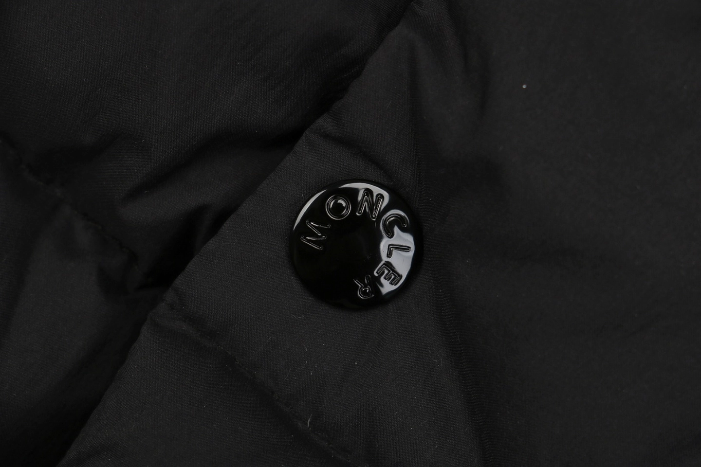 Moncler Matte Finish MK Logo Down Vest Button