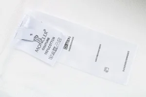 Moncler Pocket Sleeve Logo Crewneck Sweatshirt White Wash label