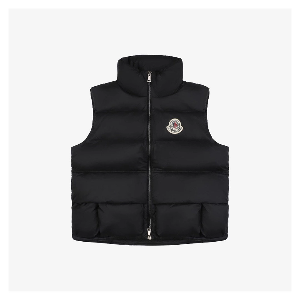 Moncler RAXXY 3D Quilted Down Vest Black Front view