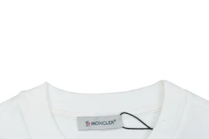 Mxxcler Rooster Logo Rubber-Print Shirt White Collar
