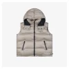 Mxxcler Webbing Hooded Down Vest – FRGMT by Hiroshi Fujiwara (Silver/Black)