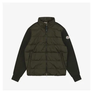 Mxxcler Cardigan Down Knit Jacket Green Front view