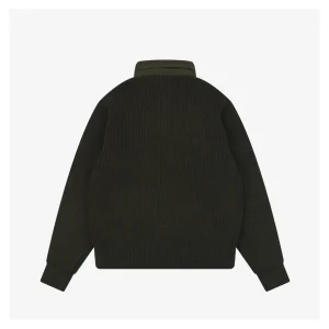 Mxxcler Cardigan Down Knit Jacket Green Back view