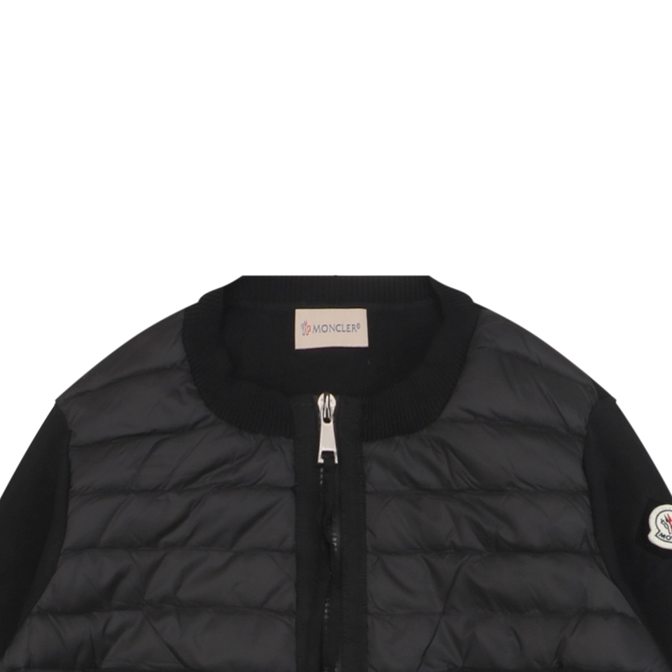 Mxxcler Four-Pocket Hybrid Down Cardigan #MS-L17 Black