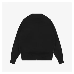 Mxxcler Four-Pocket Hybrid Down Cardigan #MS-L17 Black Back view