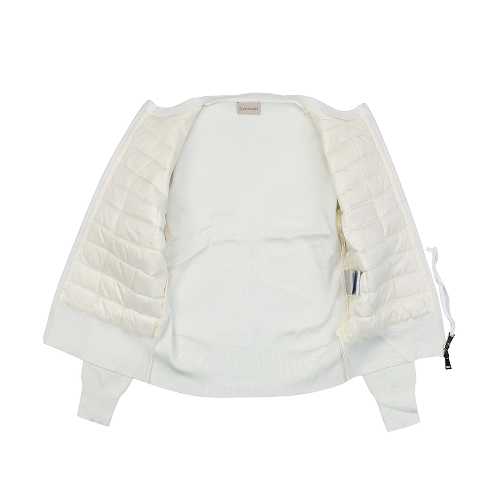 Mxxcler Four-Pocket Hybrid Down Cardigan #MS-L17 White Lining