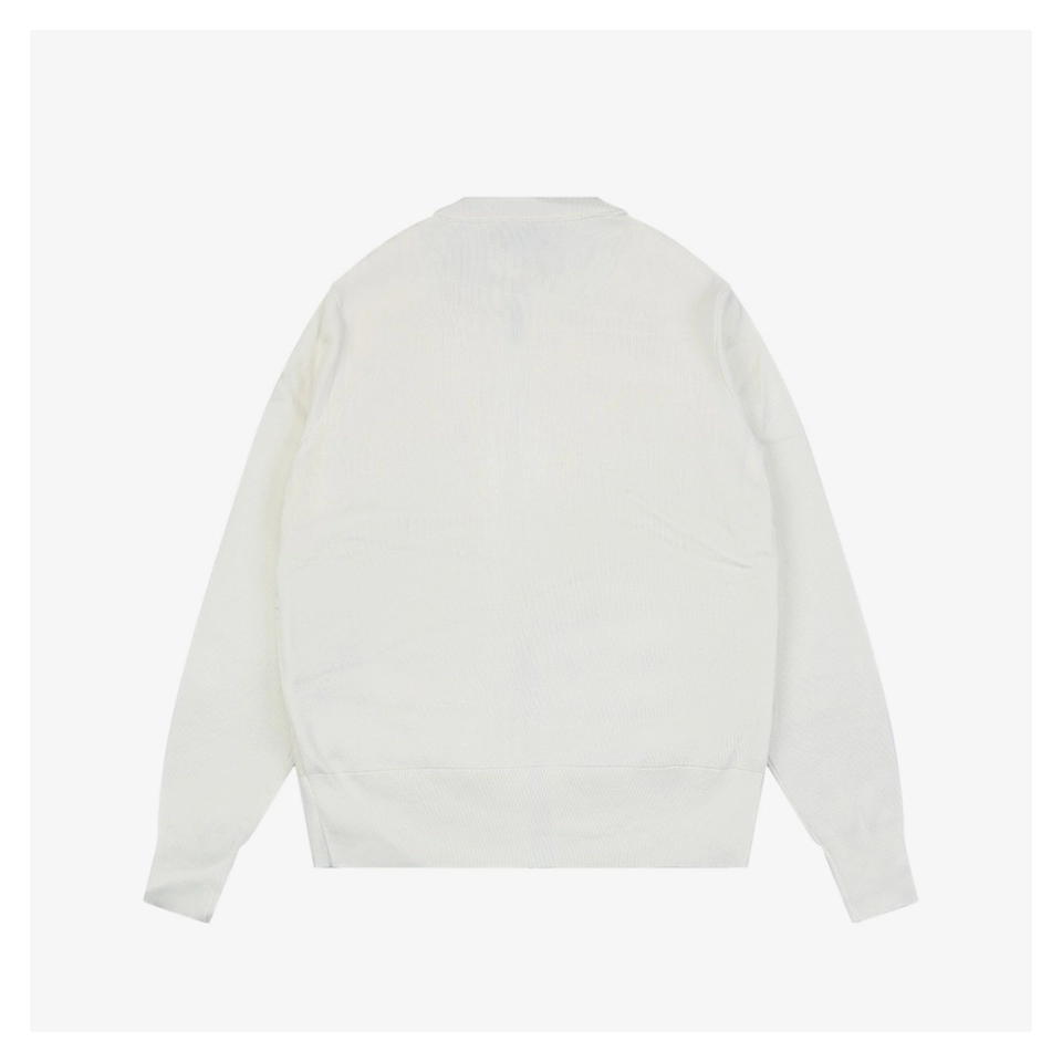 Mxxcler Four-Pocket Hybrid Down Cardigan #MS-L17 White Back view