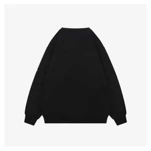 Mxxcler Ghost Patch Crewneck Sweatshirt Black Back view