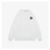 Mxxcler Ghost Patch Crewneck Sweatshirt (White/Black)