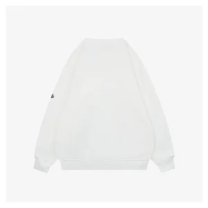 Mxxcler Ghost Patch Crewneck Sweatshirt White Back view