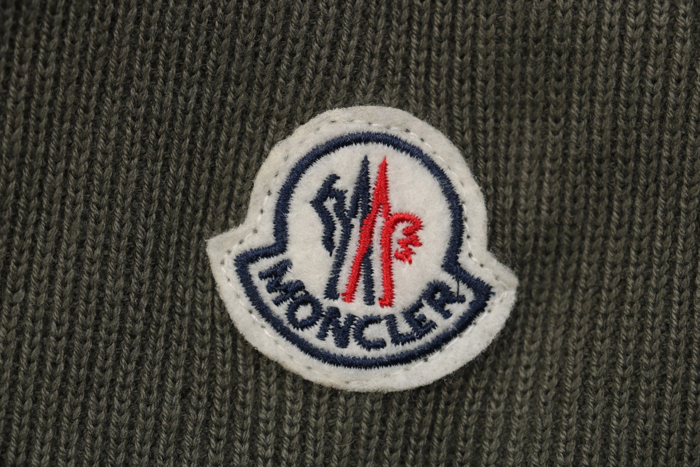 Mxxcler Knit-Sleeve Mixed Media Down Hoodie Jacket Green Brand label