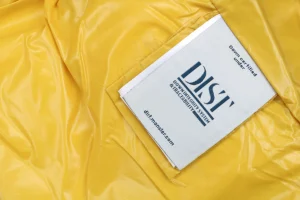 Mxxcler Lipsi Down Vest Beige Wash label