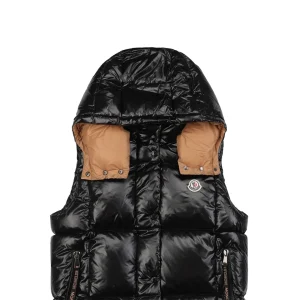 Mxxcler Luzule Hooded Down Vest Black