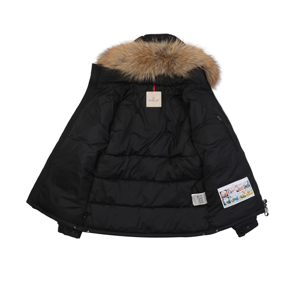 Mxxcler Maya Fur-Trim Hooded Down Jacket #MS-188 Lining