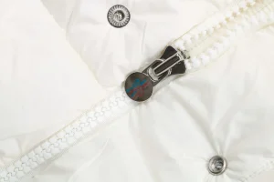 Mxxcler Maya Matte Hooded Down Jacket – Off-White #508 Zipper puller