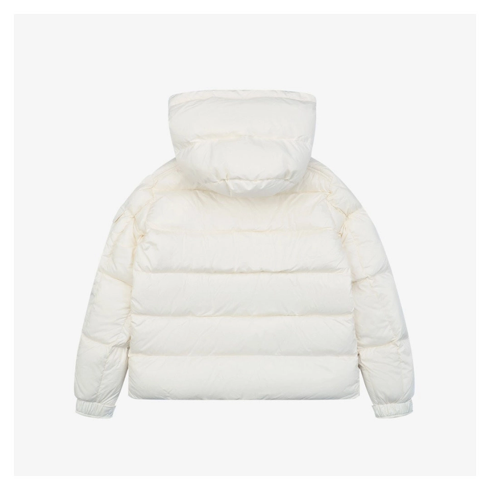Mxxcler Maya Matte Hooded Down Jacket – Off-White #508 Back view