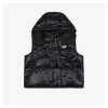 Mxxcler Pario Hooded Down Vest MS-633 (Black/White)