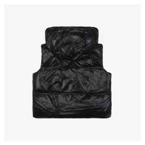 Mxxcler Pario Hooded Down Vest MS-633 Black Back view