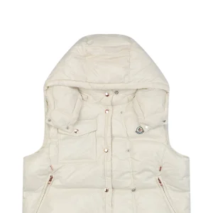 Mxxcler Pario Hooded Down Vest MS-633 White