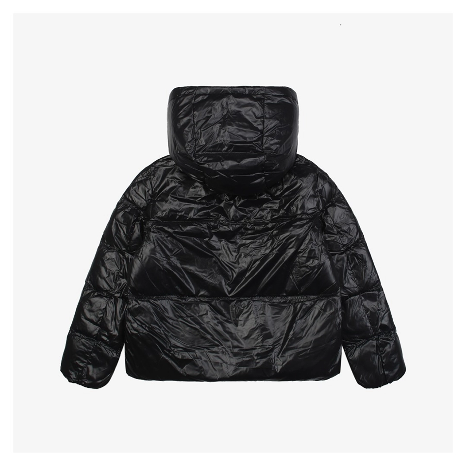 Mxxcler Serfanto Short Puffer Jacket #MS-58 Black Back view