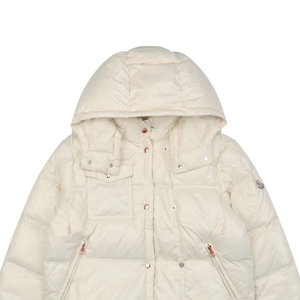 Mxxcler Serfanto Short Puffer Jacket #MS-58 White