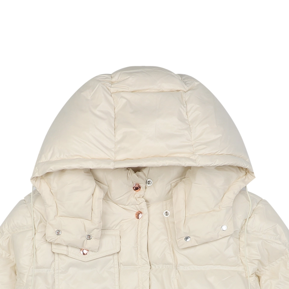 Mxxcler Serfanto Short Puffer Jacket #MS-58 White
