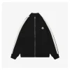 Mxxcler Side Stripe Logo Zip-Up Jacket (Black/Grey)