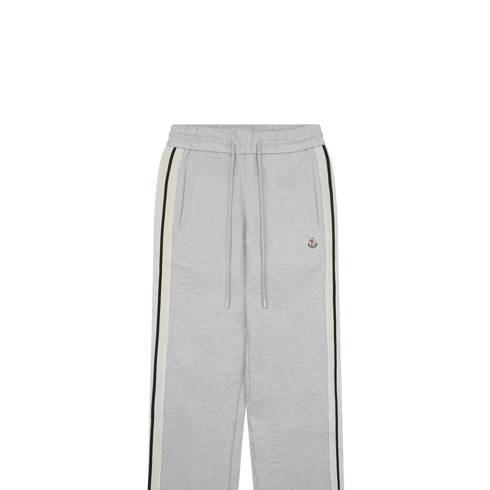 Mxxcler Side Stripe Sweatpants Grey