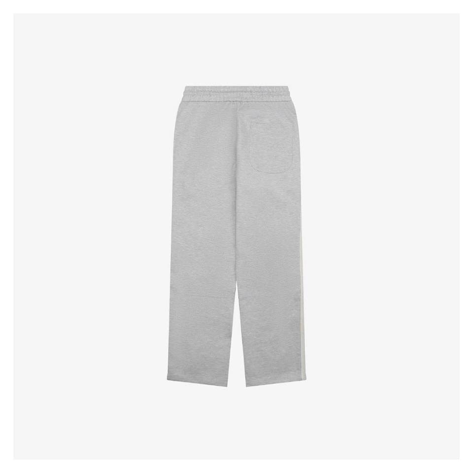 Mxxcler Side Stripe Sweatpants Grey Back view