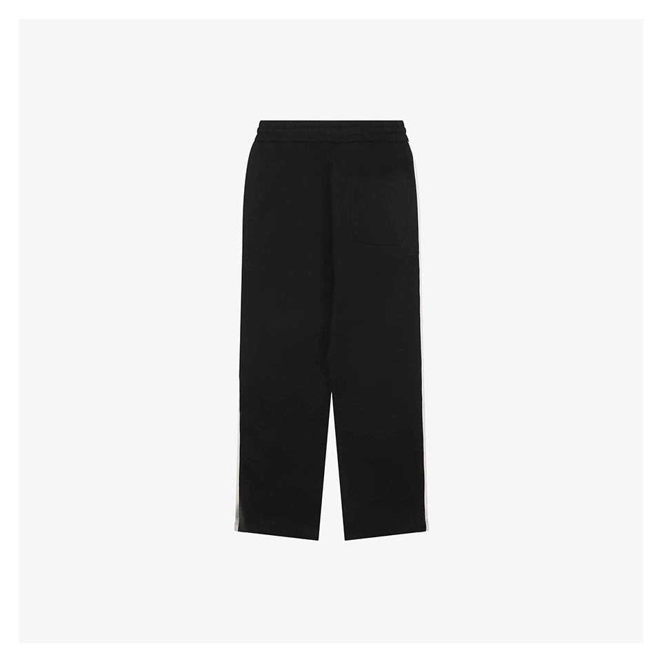 Mxxcler Side Stripe Sweatpants Black Back view
