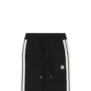 Mxxcler Side Stripe Sweatpants Black