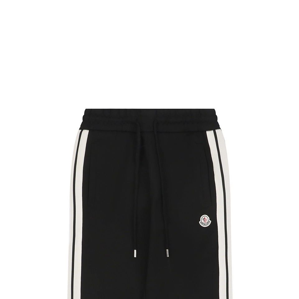 Mxxcler Side Stripe Sweatpants Black