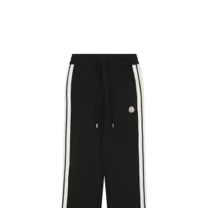 Mxxcler Side Stripe Sweatpants Black