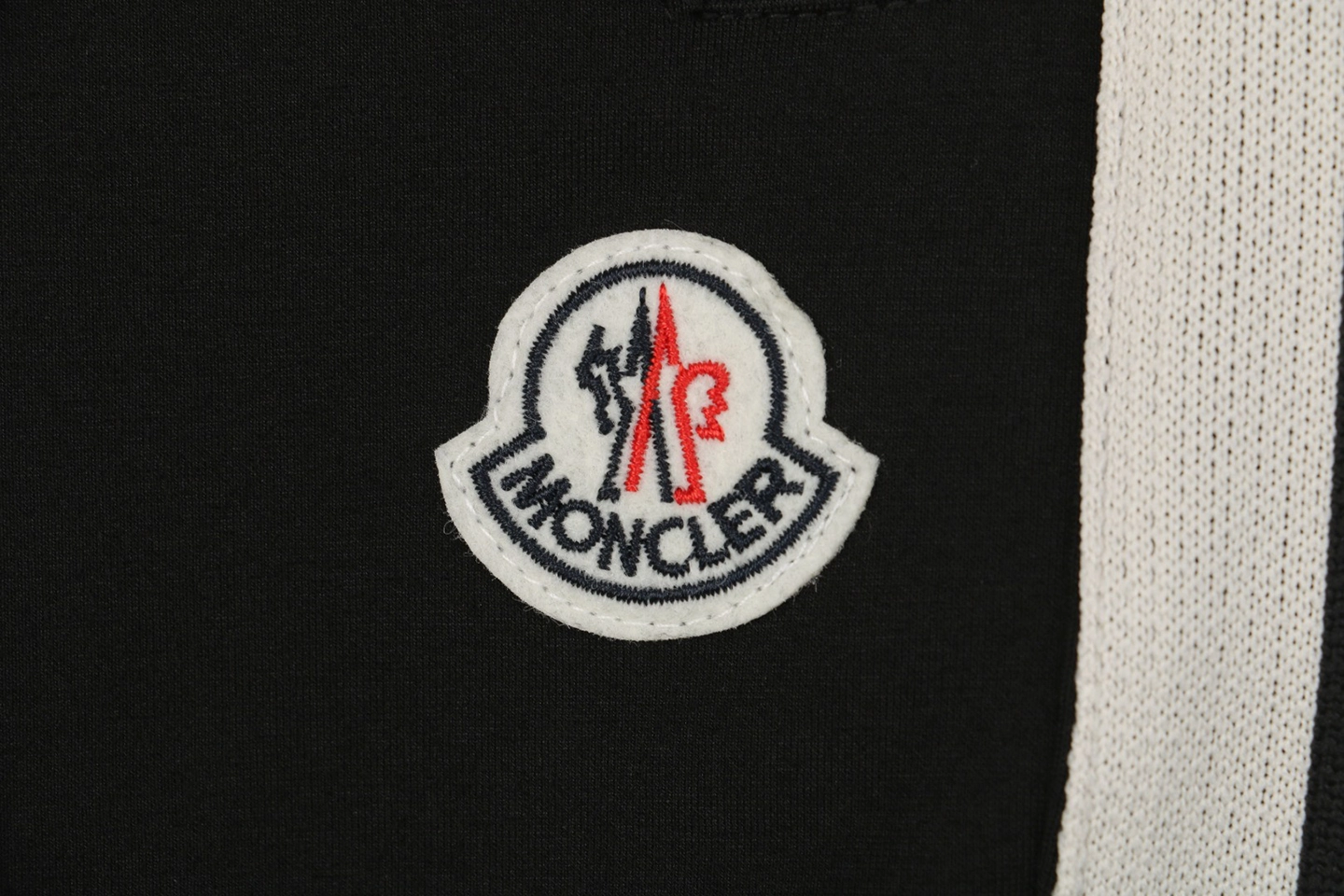 Mxxcler Side Stripe Sweatpants Black Brand label