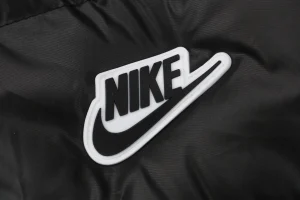 Nike Silicone Swoosh Puffer Jacket Black Brand label