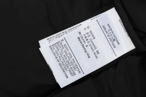 Nike x Drake NOCTA Stand Collar Down Jacket Black Wash label