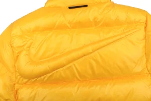 Nike x Drake NOCTA Stand Collar Down Jacket Yellow Swoosh