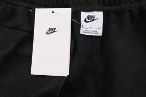 Nike x Stussy Collaborative Box Logo Embroidered Fleece Sweatpants Black Brand label