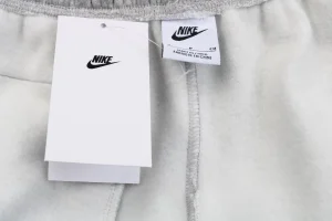 Nike x Stussy Collaborative Box Logo Embroidered Fleece Sweatpants Grey Brand label