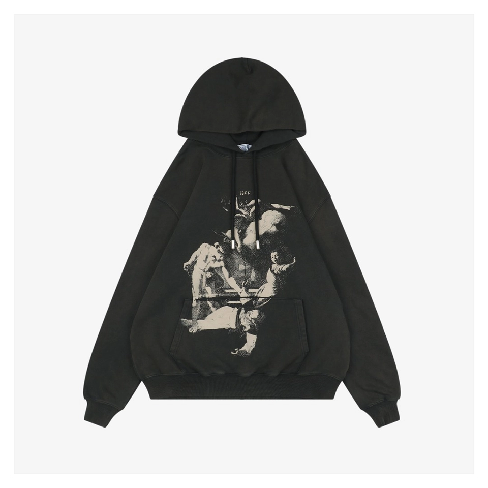 Off-White Caravaggio “The Martyrdom of Saint Matthew” Print Hoodie