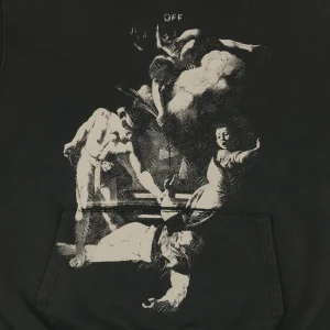Off-White Caravaggio “The Martyrdom of Saint Matthew” Print Hoodie Front Print