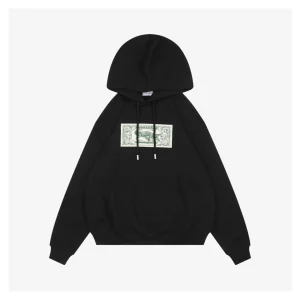 Off-White Crocodile Dollar Graphic Hoodie Front view