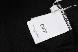 Off-White Portrait Overlay Arrows Print Hoodie Wash label