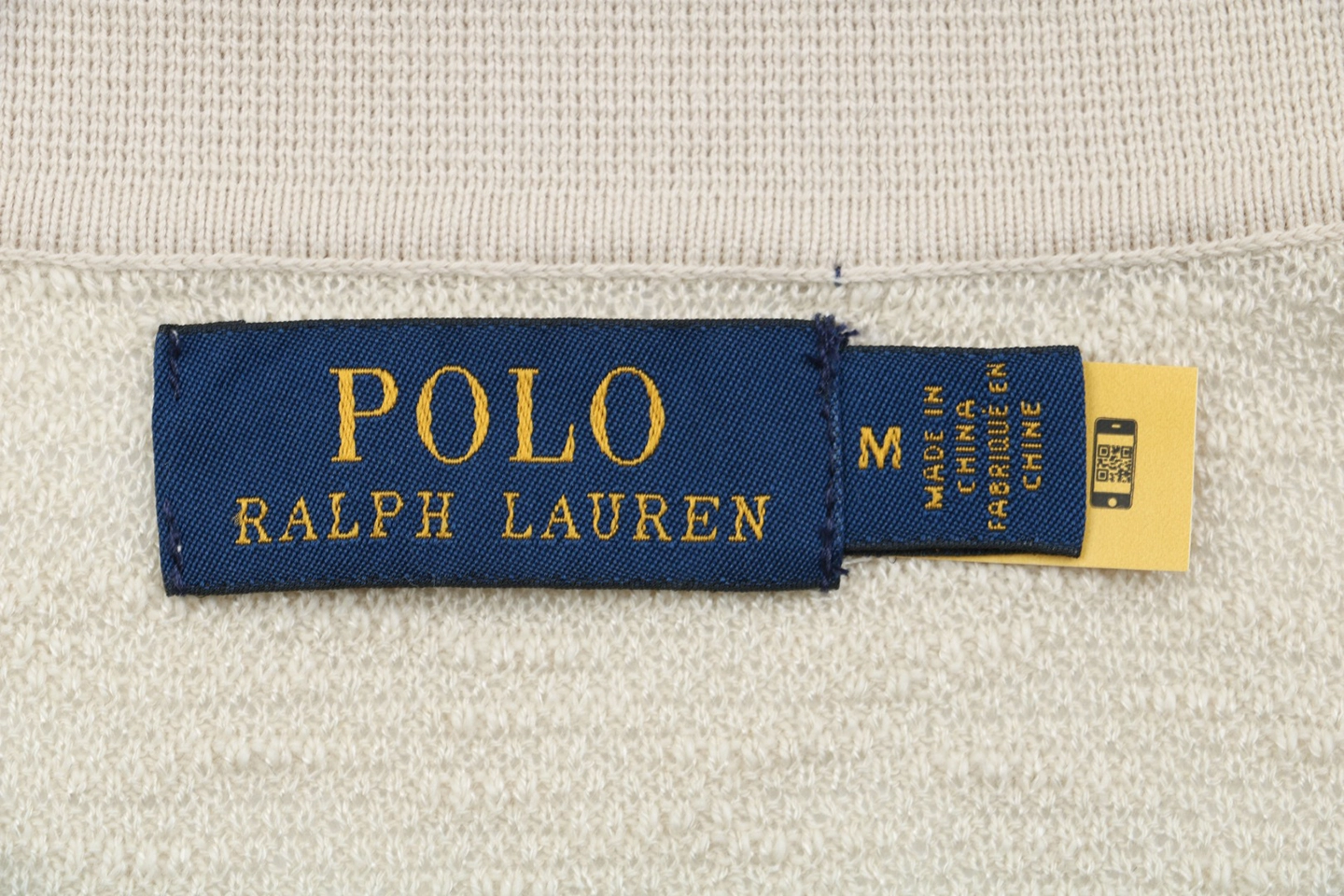 Ralph Lauren Cotton-Linen Knit Shirt Brand label